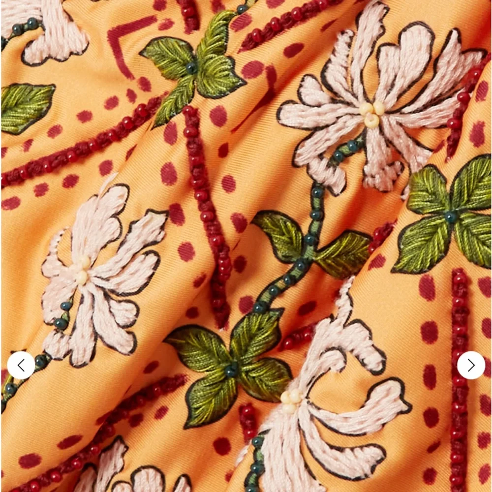 Agua by Agua Bendita Majorana Hand Embroidered Swimsuit size US8 and Pareo OS - Picture 6 of 14